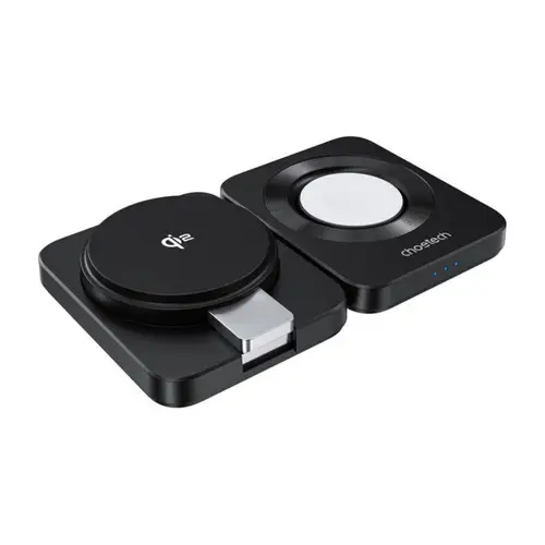 3 in 1 Magnetladegerät in Schwarz - Schnellladegerät mit faltbarem Design 3 in 1 Magnetladegerät in Schwarz - Schnellladegerät mit faltbarem Design