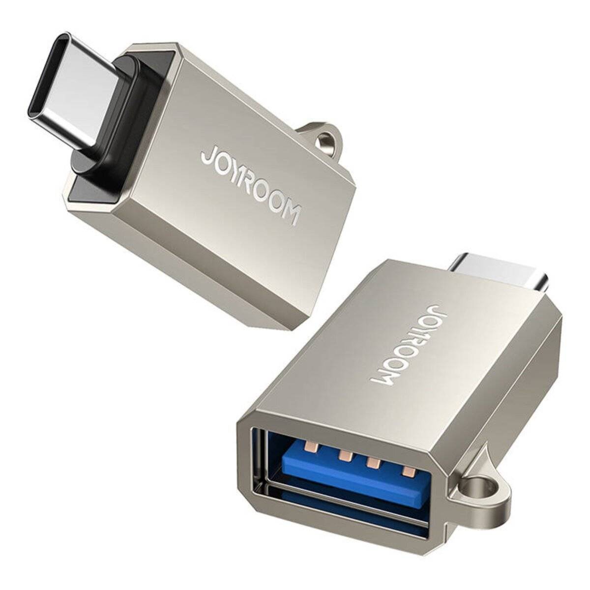 OTG-Adapter USB-C (männlich) / USB-A (weiblich) bis zu 5 Gbit/s in Silber