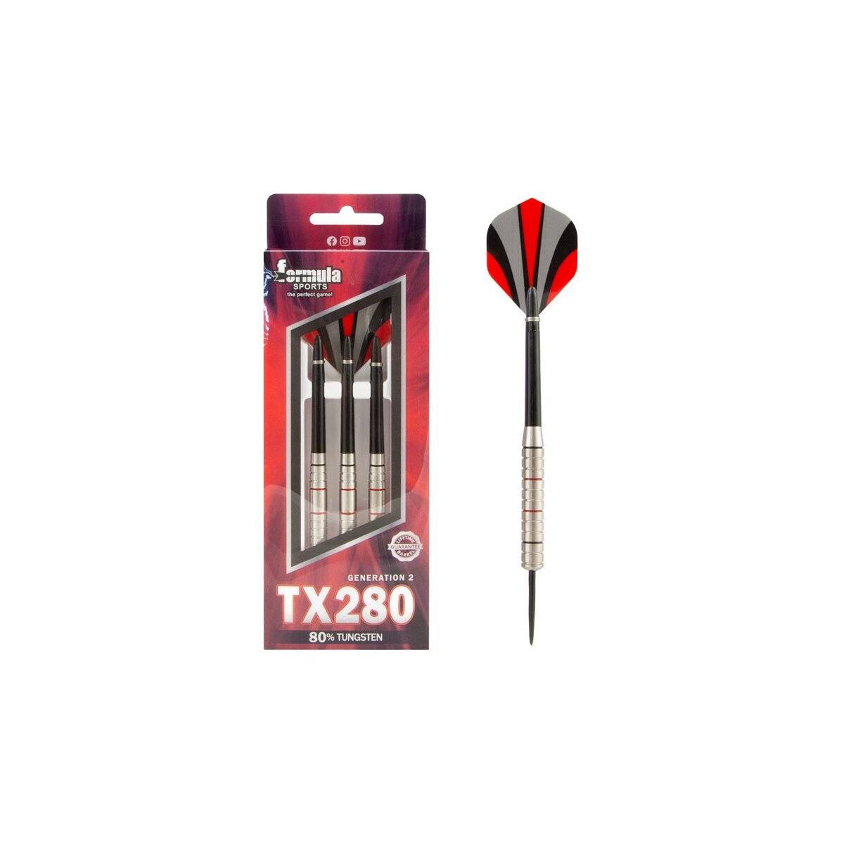3x TX280 Gen II 80% Tungsten Darts 19g