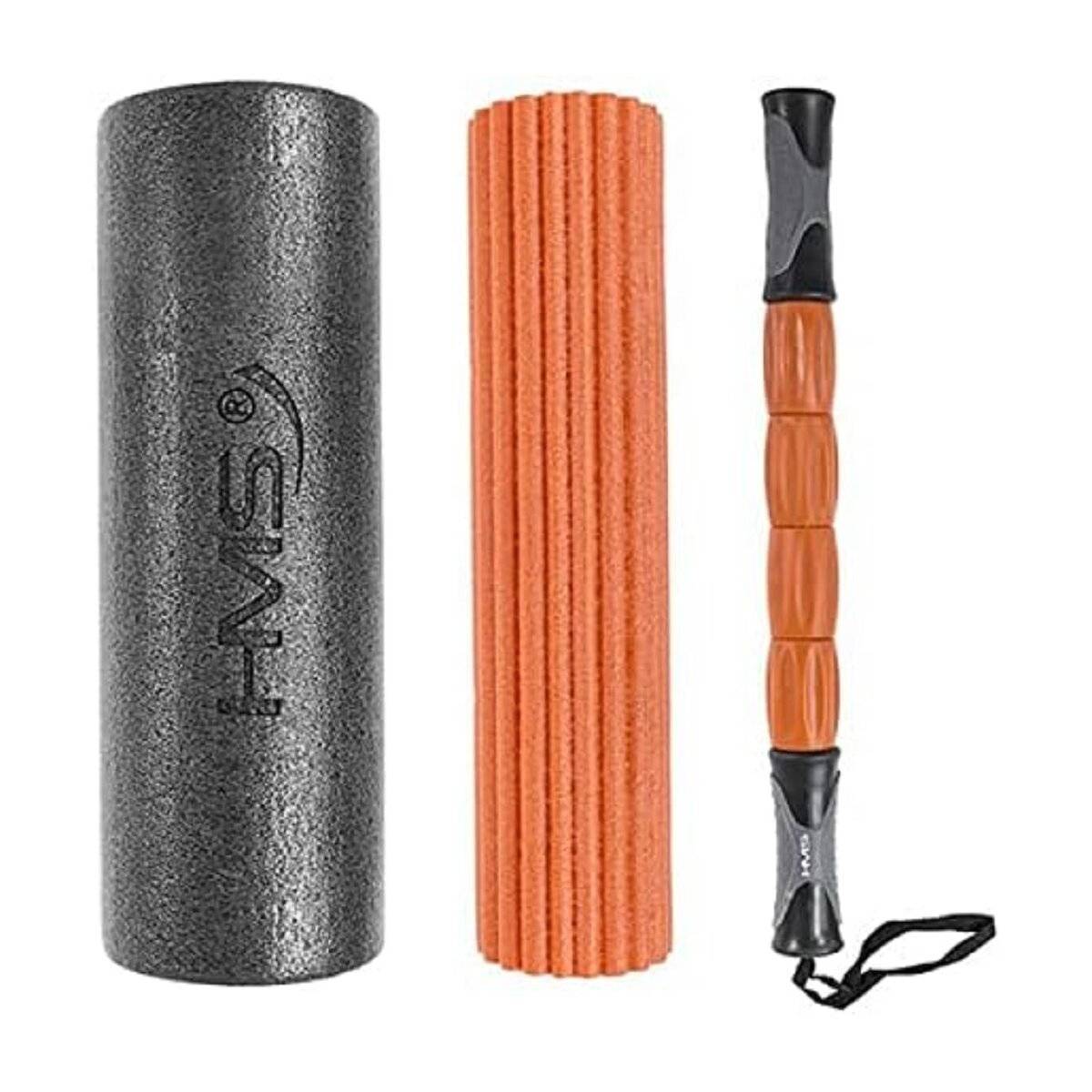 HMS Gymnastikrolle, Fitnessrolle, Schaumstoffrolle 3IN1 46cm FS105