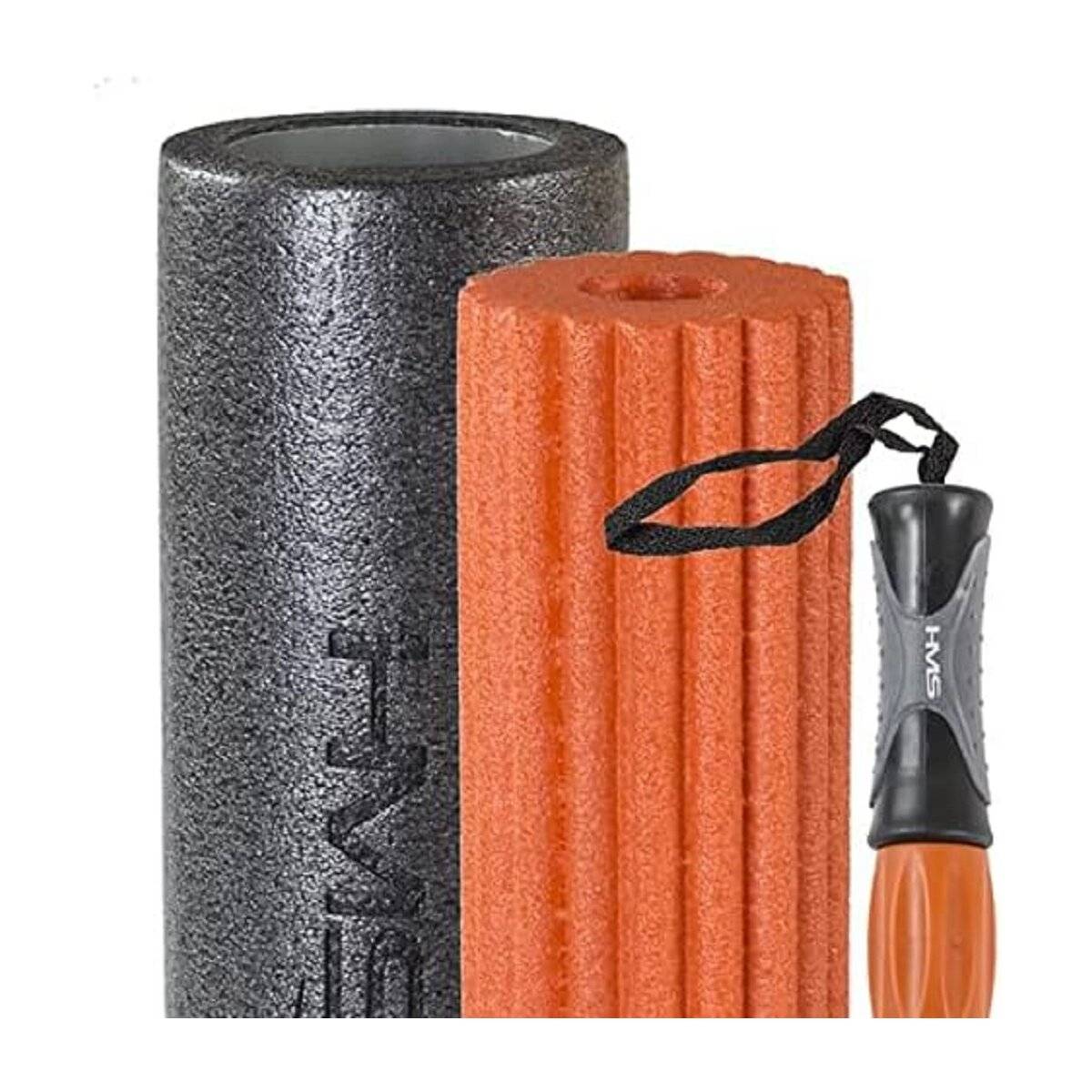 HMS Gymnastikrolle, Fitnessrolle, Schaumstoffrolle 3IN1 46cm FS105