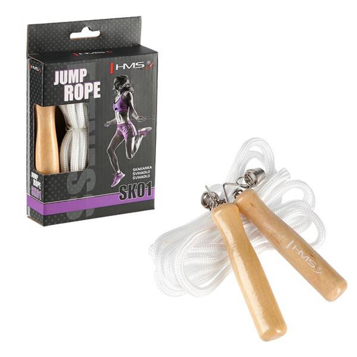 HMS Springseil 280 cm aus Holz und Baumwolle zwei Federn