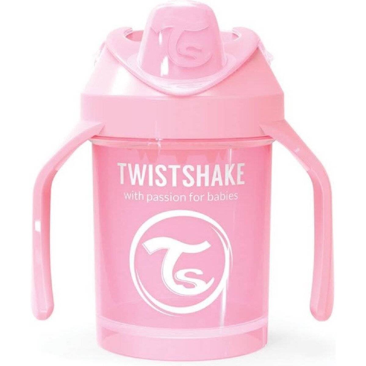 Twistshake Trinkbecher - Mini Becher für Babys ab 4 Monaten 230 ml Pink