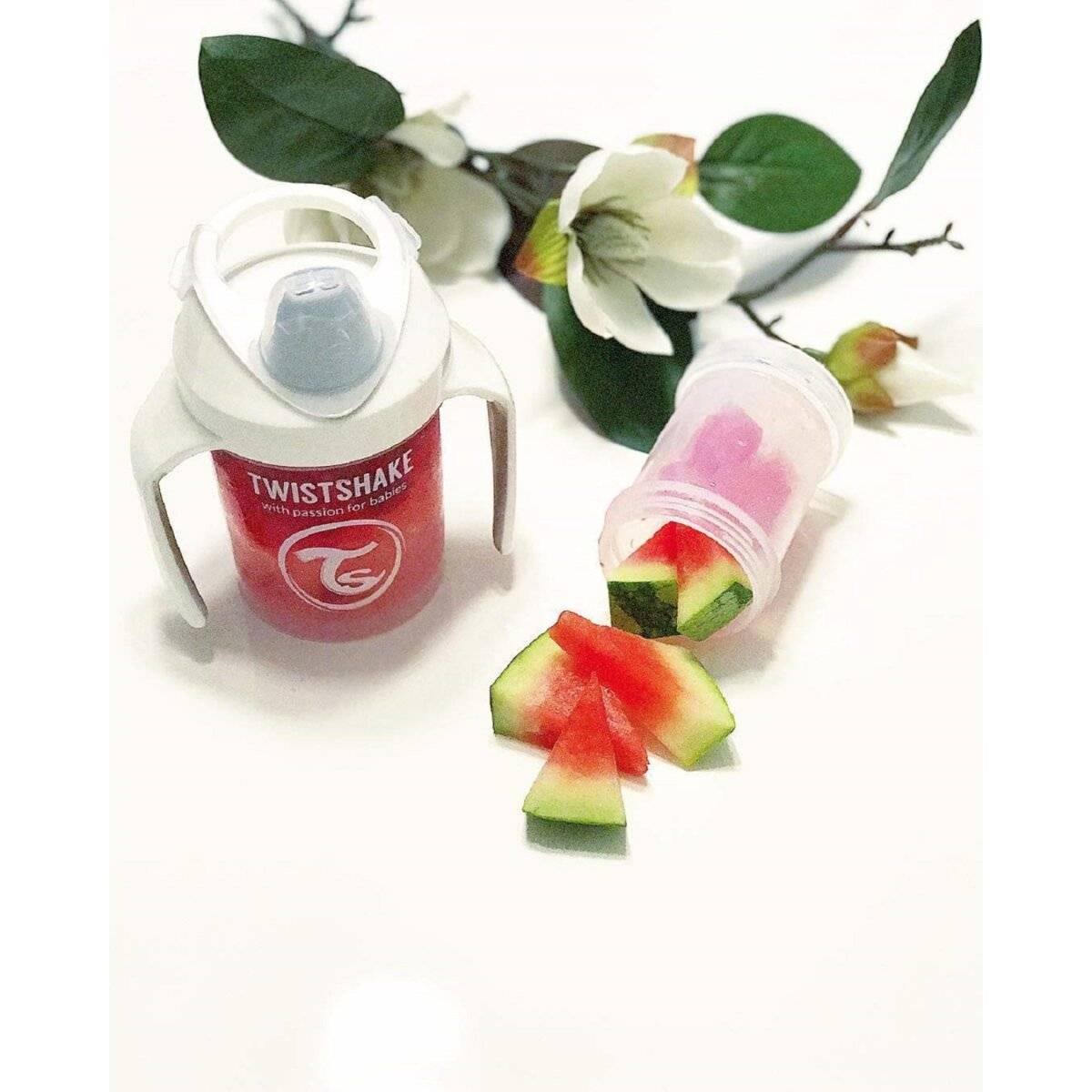 Twistshake Trinkbecher - Mini Becher für Babys ab 4 Monaten 230 ml Pink