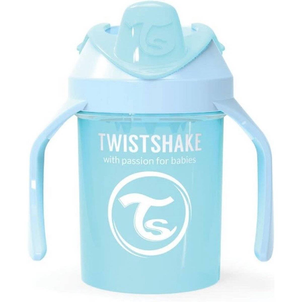 Twistshake Trinkbecher - Mini Becher für Babys ab 4 Monaten 230 ml Blau