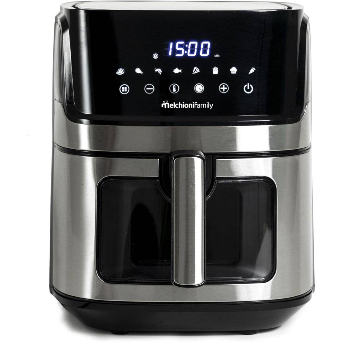 1600W Heißluftfritteuse Chiara mit Soft-Dampf, Doppelheizelement, 6,5L