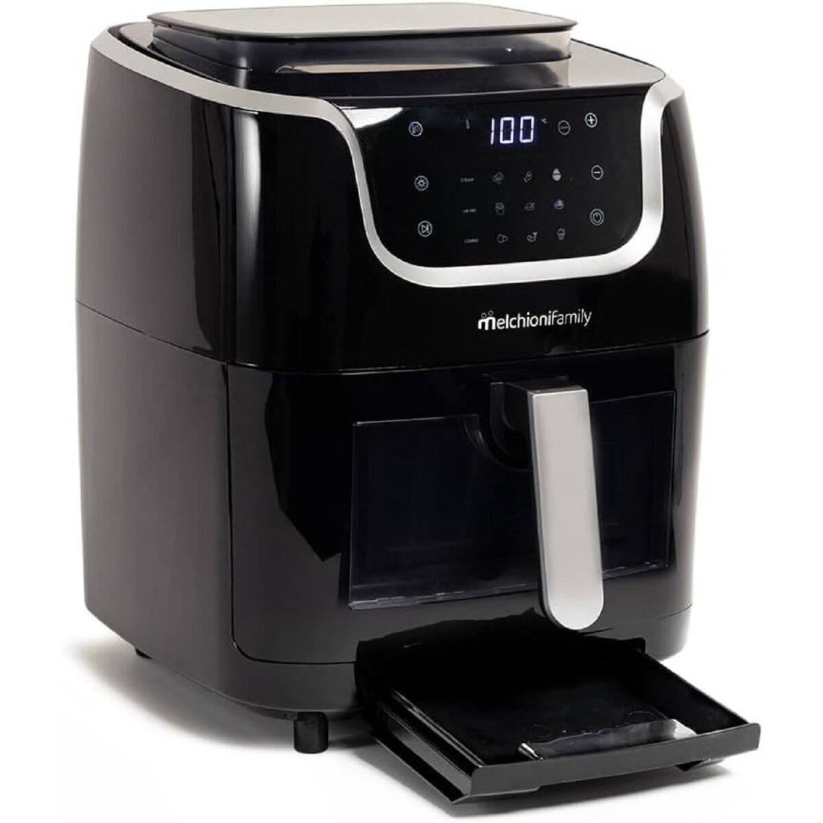 1700W Fritteuse 3in1 mit Dampf 6,5L, 1,3L Wassertank, Touch-Display
