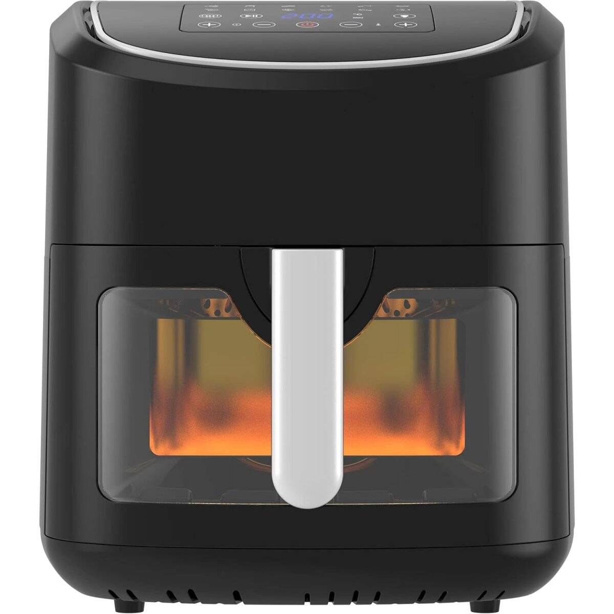 1800 W Heißluftfritteuse, 8 L / 2,5 kg, Touchscreen mit Sichtfenster