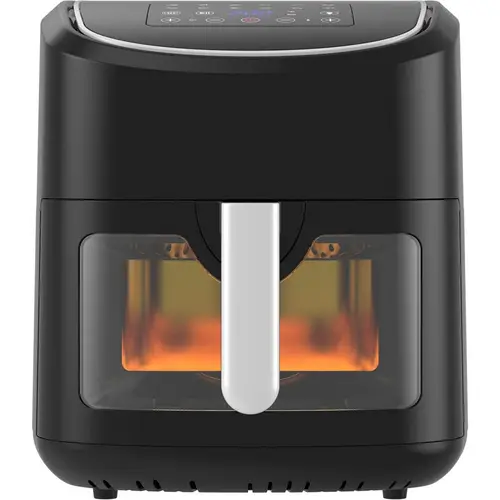 1800 W Heißluftfritteuse, 8 L / 2,5 kg, Touchscreen mit Sichtfenster 1800 W Heißluftfritteuse, 8 L / 2,5 kg, Touchscreen mit Sichtfenster