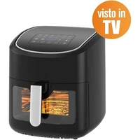 1800 W Heißluftfritteuse, 8 L / 2,5 kg, Touchscreen mit Sichtfenster 1800 W Heißluftfritteuse, 8 L / 2,5 kg, Touchscreen mit Sichtfenster