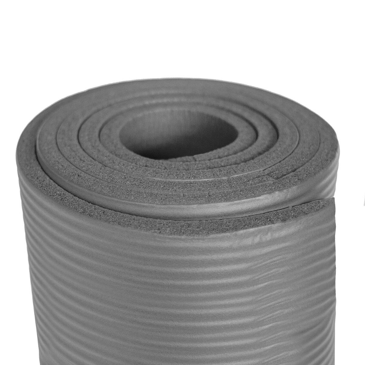 Rutschfeste Yogamatte – 183 cm Lange Übungsmatte für Maximalen Komfort Grau