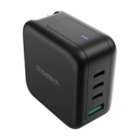 GaN-Netzladegerät mit US-, EU-, UK- und AU-Adapter 70W in Schwarz GaN-Netzladegerät mit US-, EU-, UK- und AU-Adapter 70W in Schwarz