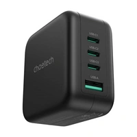 GaN-Netzladegerät mit US-, EU-, UK- und AU-Adapter 70W in Schwarz GaN-Netzladegerät mit US-, EU-, UK- und AU-Adapter 70W in Schwarz