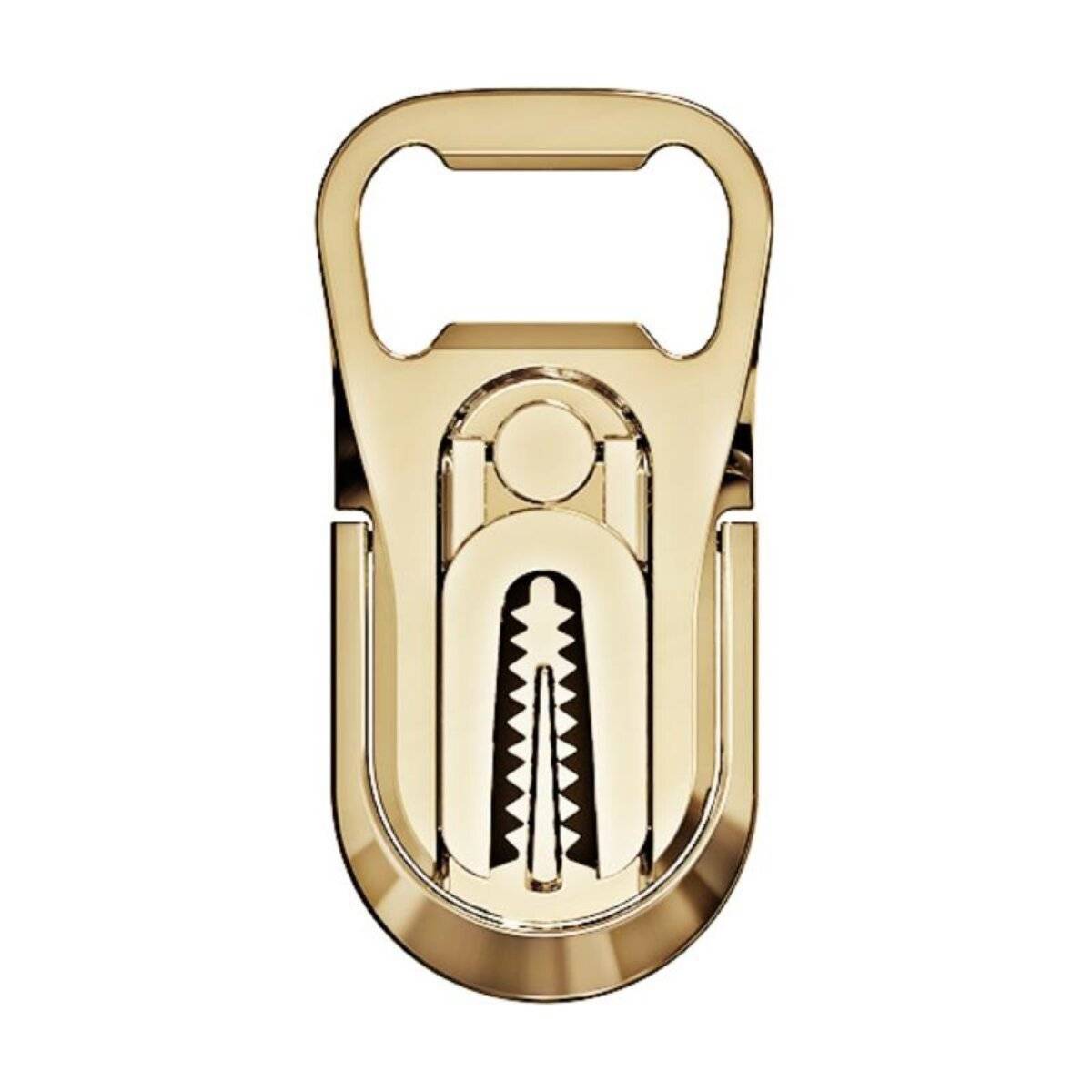 Praktisch und Stylisch: Die 3-in-1 Handyhalterung mit Flaschenöffner & 360°-Drehfunktion Gold
