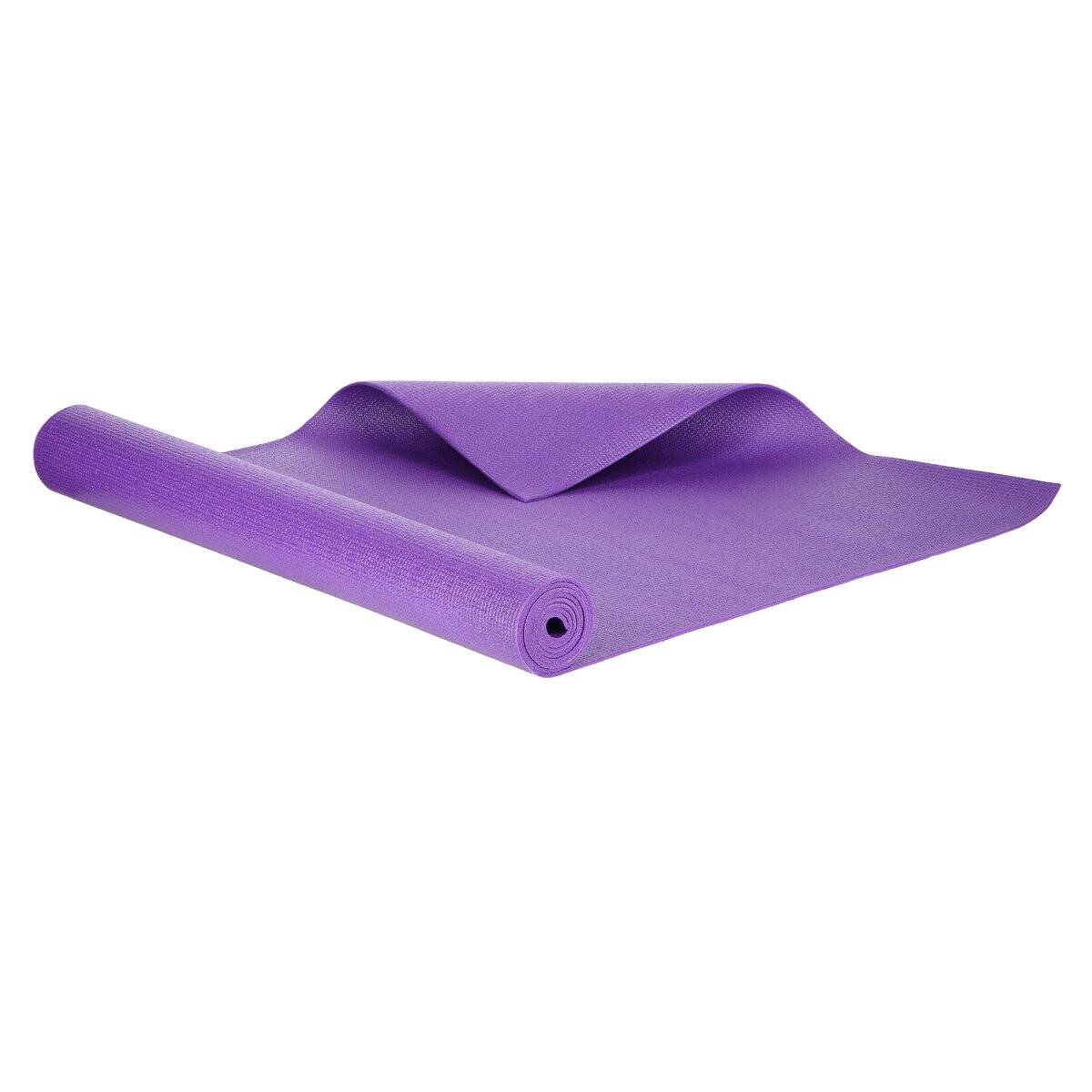 Übungsmatte Rutschfeste Yogamatte – 173,5 cm lang für komfortables Training Lila