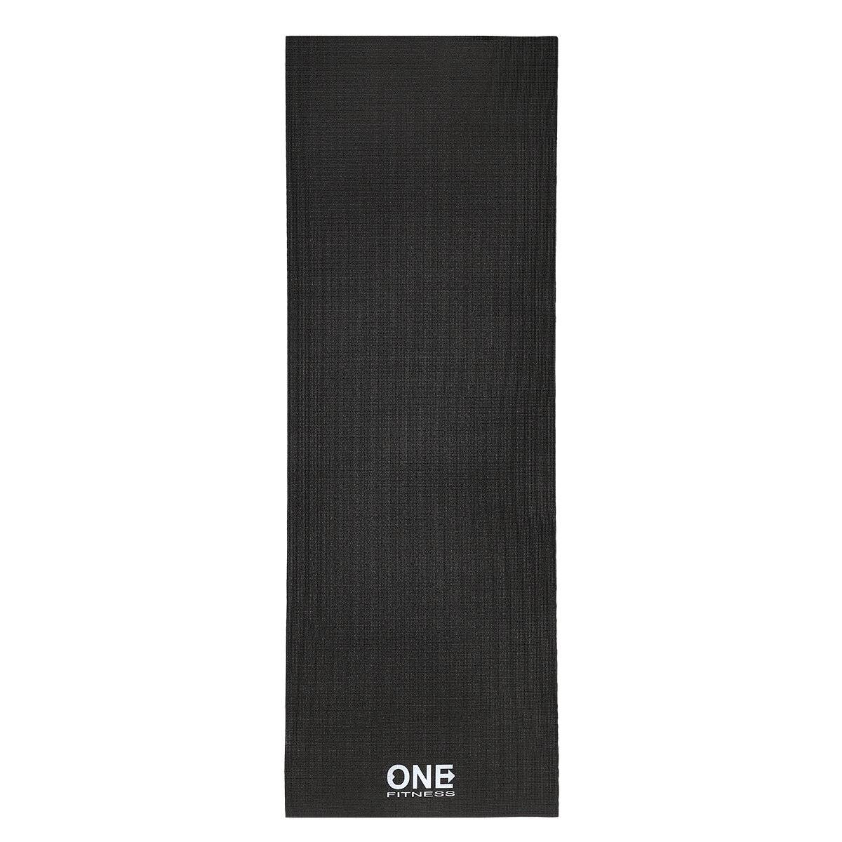 Übungsmatte Rutschfeste Yogamatte – 173,5 cm lang für komfortables Training Schwarz