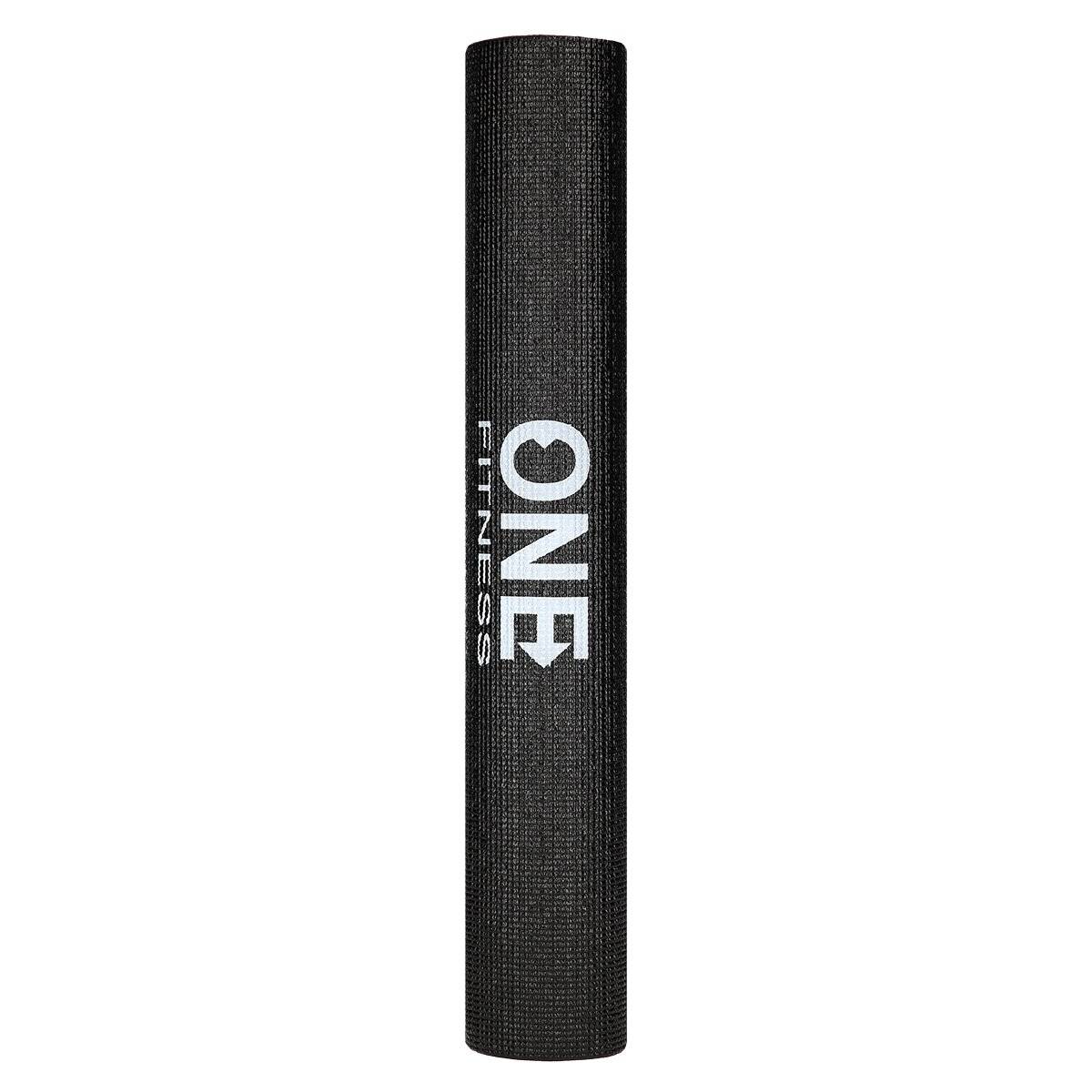 Übungsmatte Rutschfeste Yogamatte – 173,5 cm lang für komfortables Training Schwarz