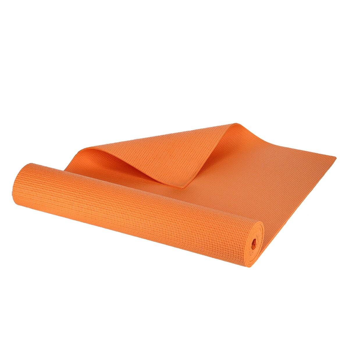 Rutschfeste Übungsmatte – 173 cm lange Yogamatte für Komfort und Stabilität Orange
