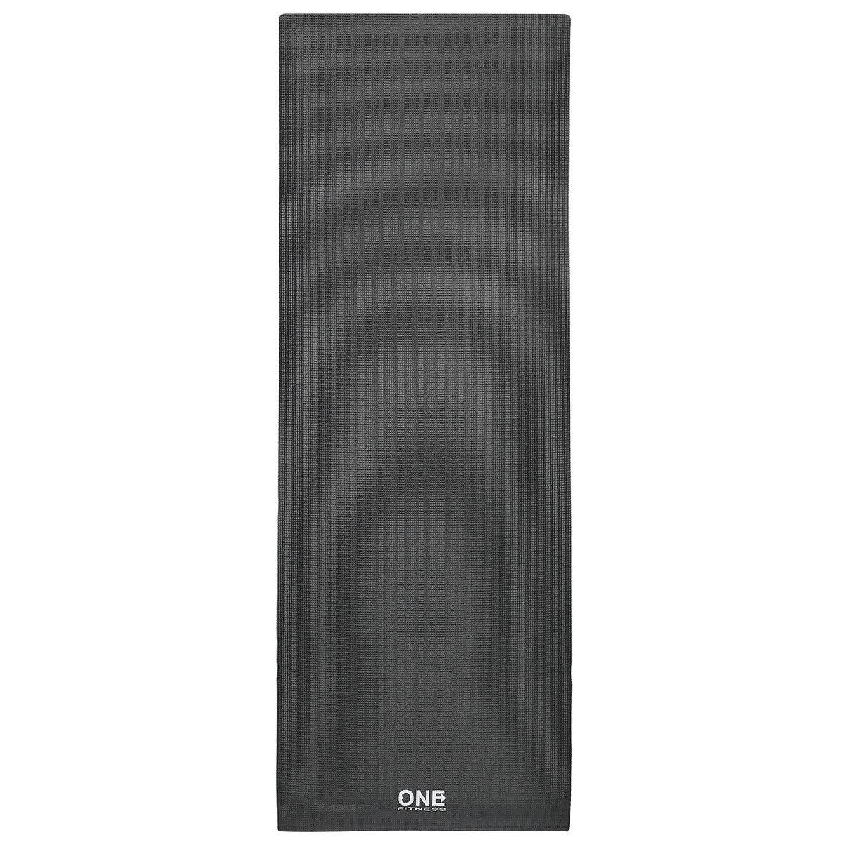 Rutschfeste Übungsmatte – 173 cm lange Yogamatte für Komfort und Stabilität Schwarz