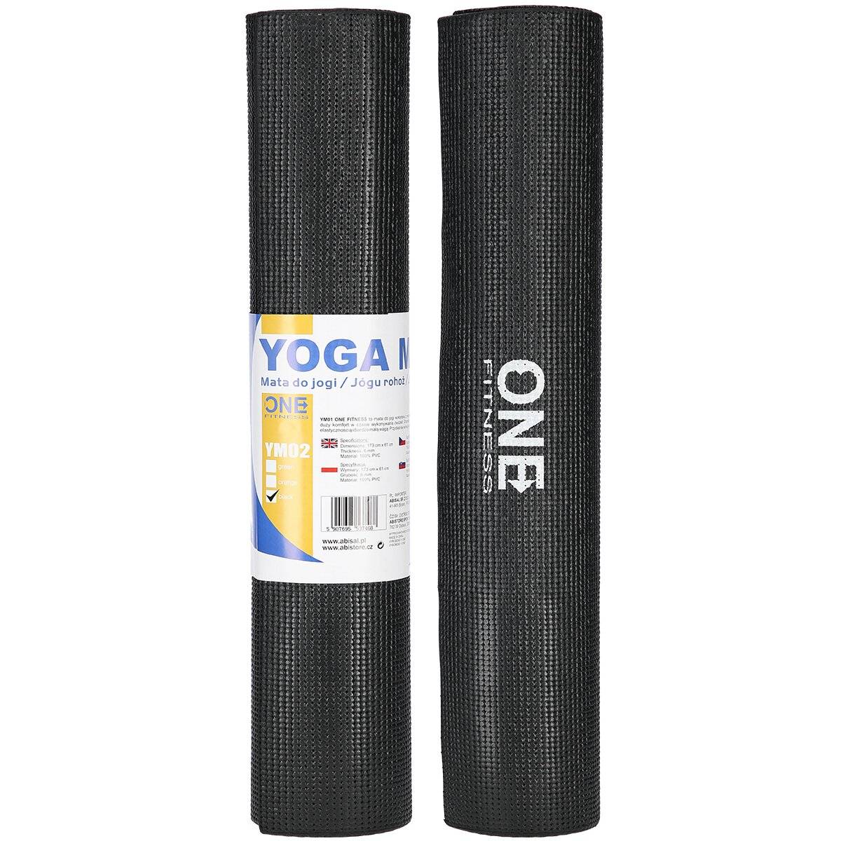 Rutschfeste Übungsmatte – 173 cm lange Yogamatte für Komfort und Stabilität Schwarz