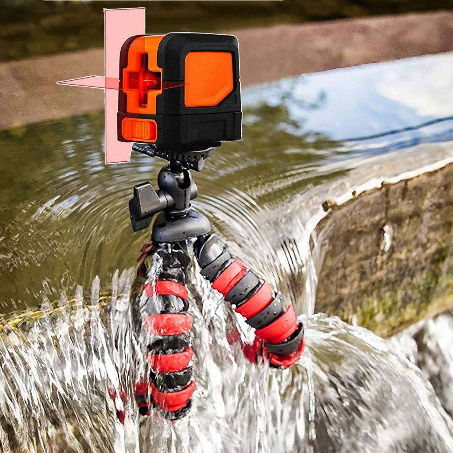 Baustativ Stativ Tripod Laserstativ passend für Lasernivelliergerät Kreuzlinienlaser Kreuzlaser für Bosch Dewalt Makita Einhell Baulaser