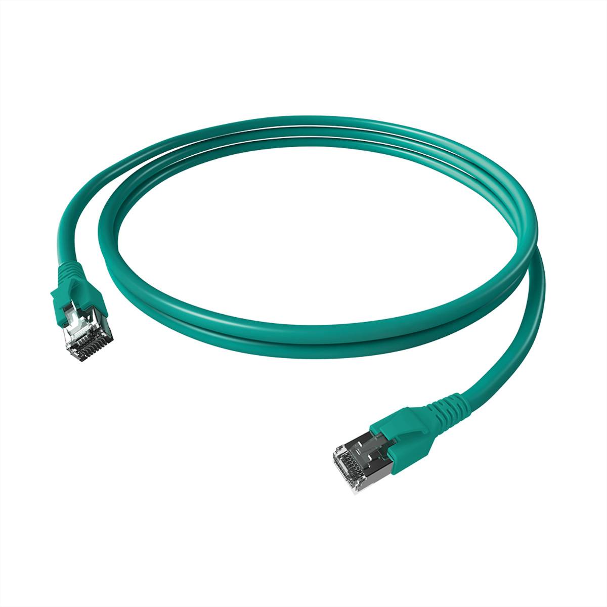 EasyLan FlexBoot Patchkabel Cat.6A, S/FTP, türkis, 5 m