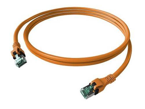 EasyLan DualBoot PushPull Patchkabel Cat.6A (ISO/IEC), S/FTP, orange, 10,0 m