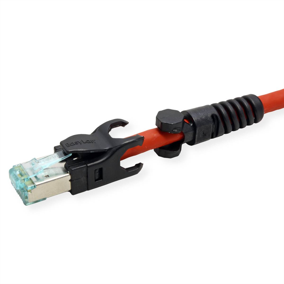 EasyLan VarioBoot Patchkabel Cat.6A (ISO/IEC), winkelbar, S/FTP, rot, 3,0 m