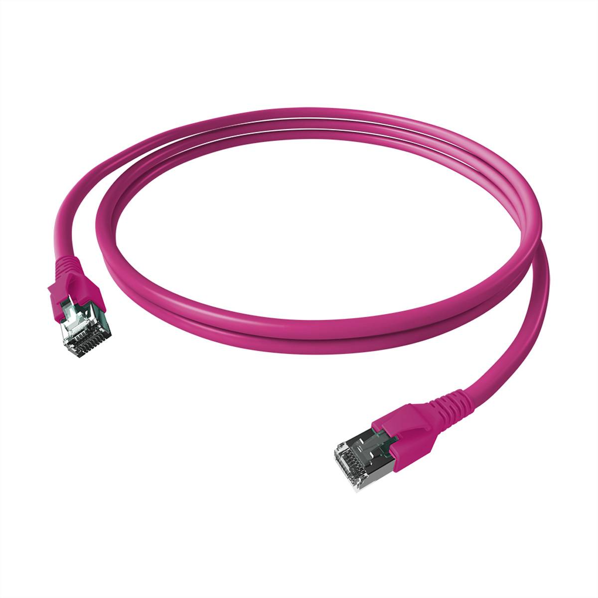 EASYLAN - FlexBoot Patchkabel Kat.6A S/FTP violett 2.00m - FTP - SFTP