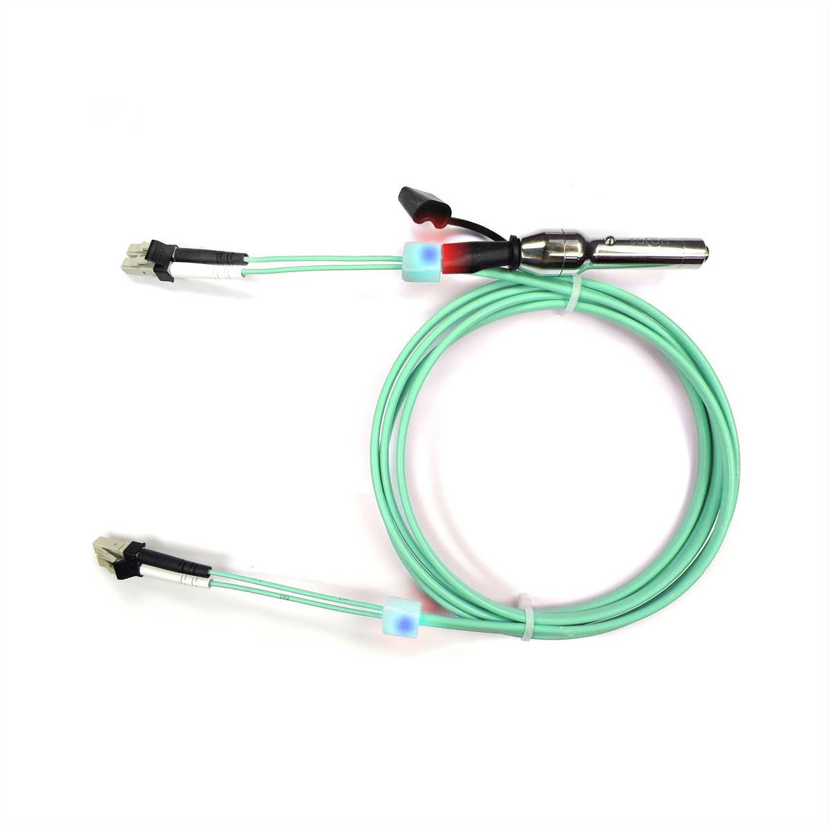 EasyLan LWL-LED-Patchkabel duplex 50/125µm OM3, LC/LC, türkis, 7,5 m