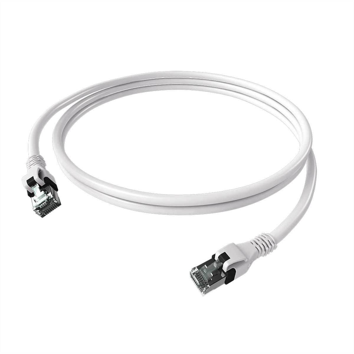 EASYLAN - saCon DualBoot Patchkabel S/FTP weiß 1.00m Kat.6A - FTP - SFTP
