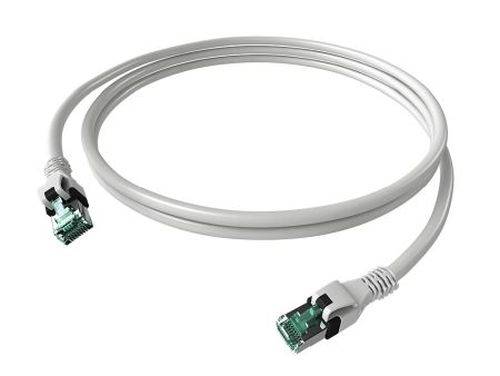 EasyLan DualBoot PushPull Patchkabel Cat.6A (ISO/IEC), S/FTP, weiß, 3,0 m