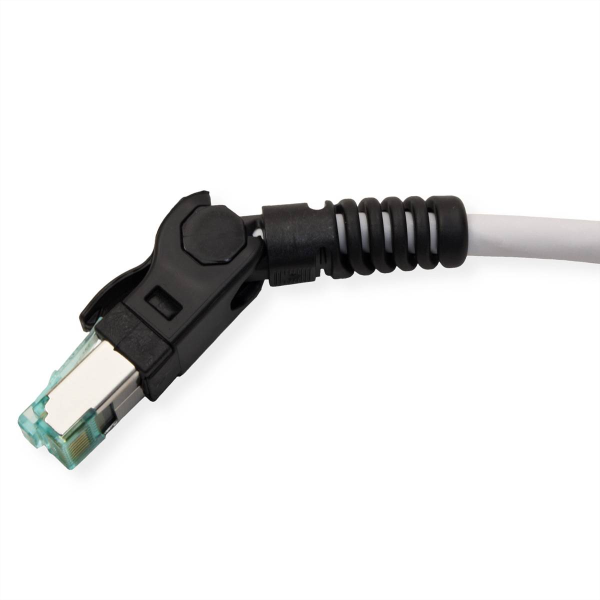 EasyLan VarioBoot Patchkabel Cat.6A, S/FTP, grau, 0,5 m