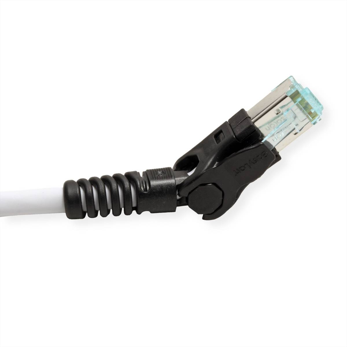 EasyLan VarioBoot Patchkabel Cat.6A, S/FTP, grau, 0,5 m