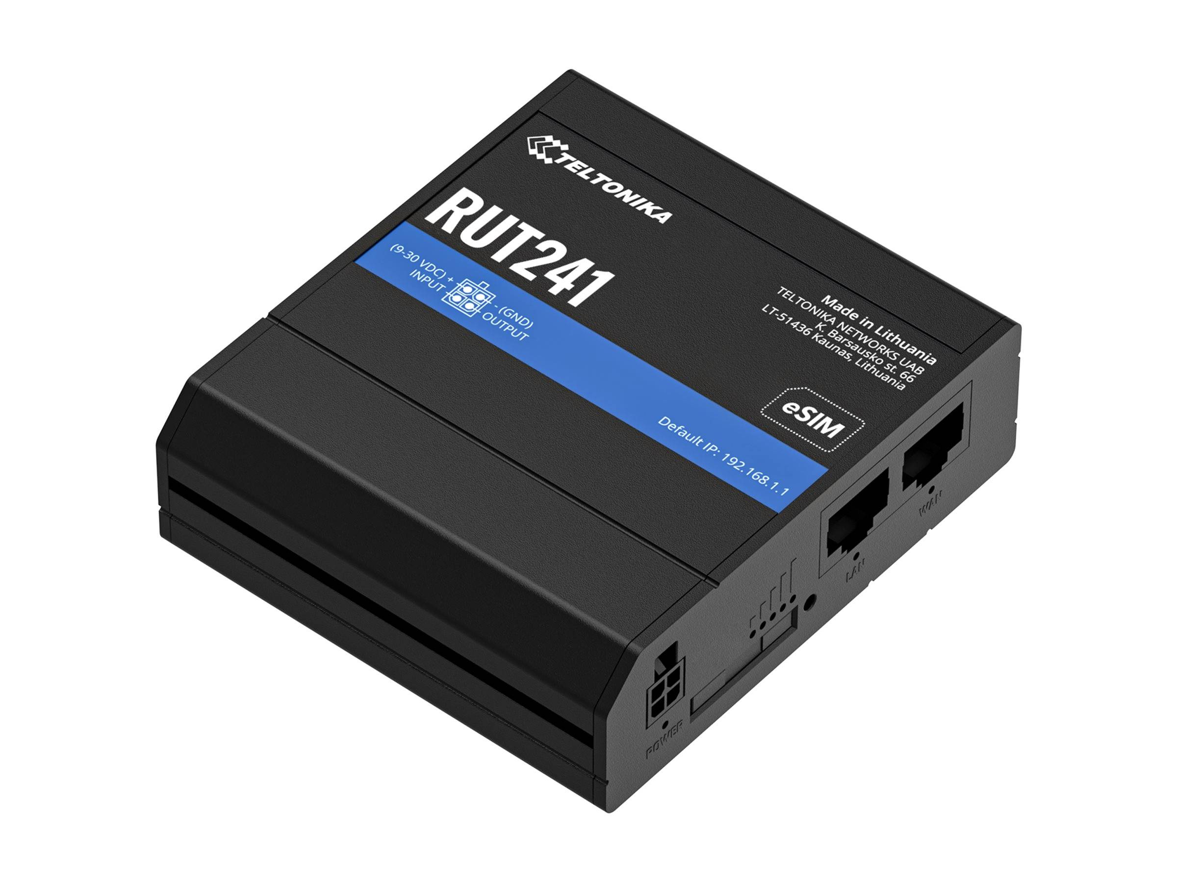 Teltonika RUT241 - Wireless Router - WWAN 2,4GHz - 2G - 3G - 4G - an DIN-Schiene