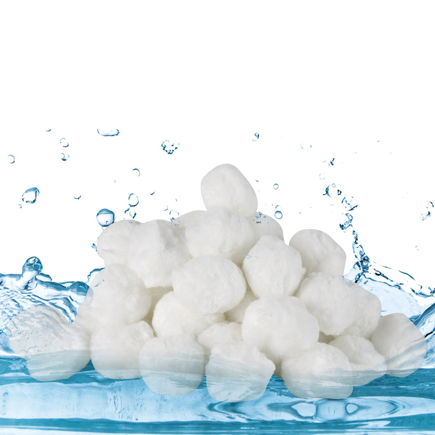 Filter Balls 700g weiß, Filterbälle für Pool, Schwimmbad, Filterpumpe, Aquarium Sandfilter, ersetzen 25 kg Filtersand