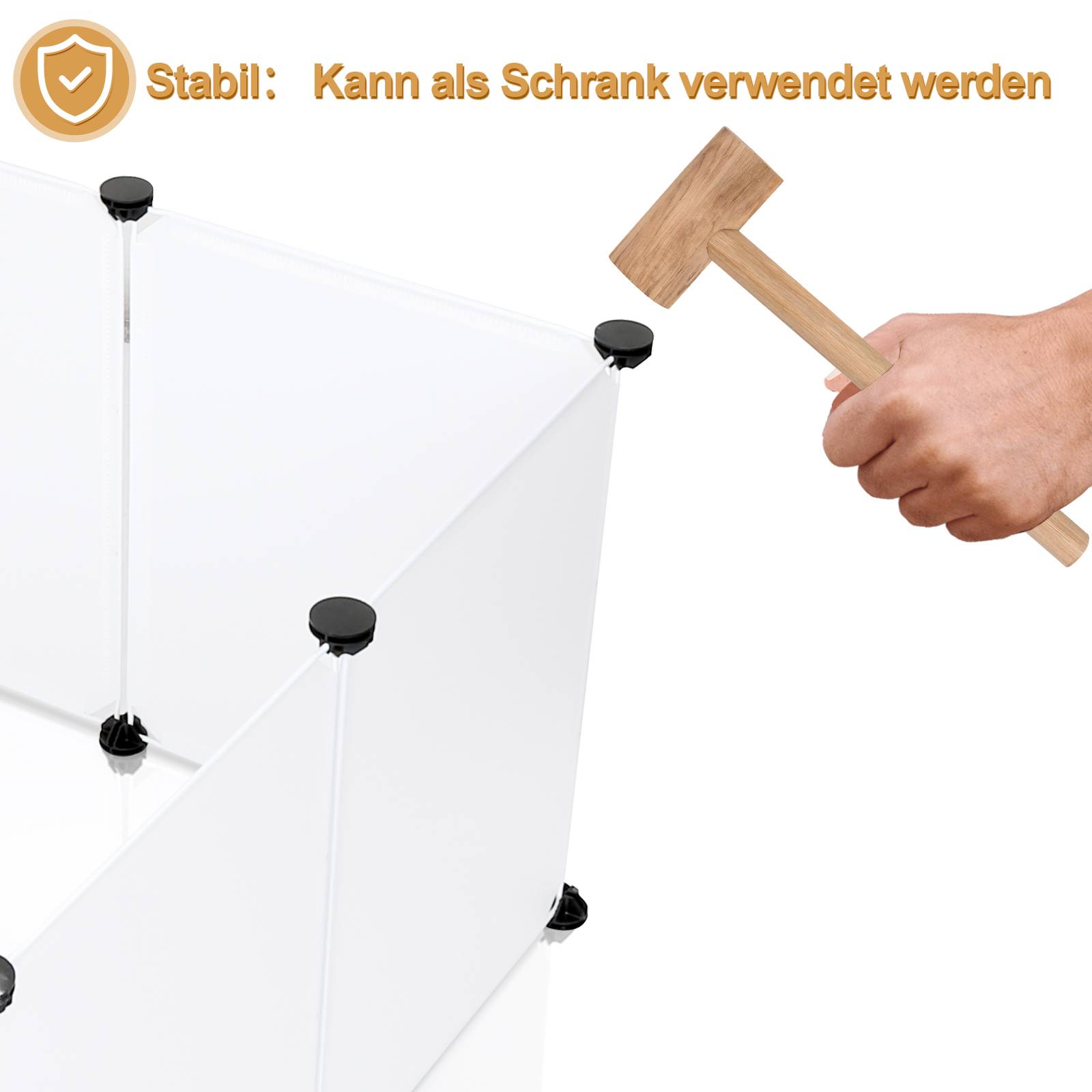 Freigehege Gittergehege Kaninchen Gehege DIY Laufstall Indoor&draußen 12Pcs 45x35cm Weiß