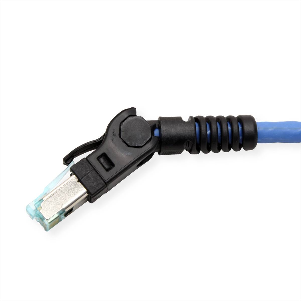 EasyLan VarioBoot Patchkabel Cat.6A, S/FTP, blau, 1 m