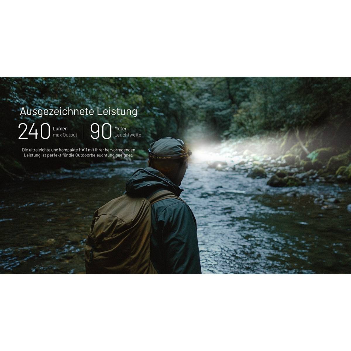 Nitecore HA11 V2 240 Lumen - LED Stirnlampe