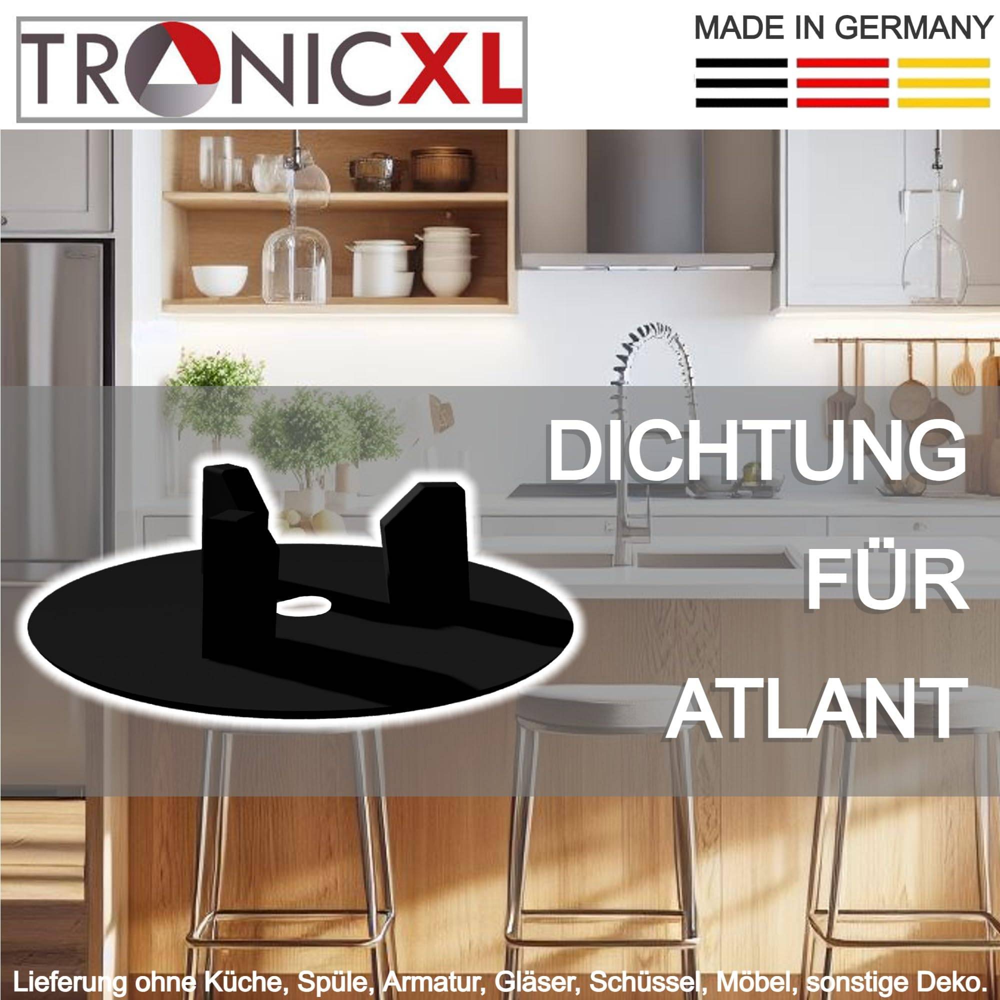 2 Stück Ersatzdichtung passend für IKEA Domsjö Atlant Spüle Stöpsel Dichtung Siphon Ablauf Ersatzteil Küche Zubehör