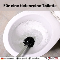 10 Stück Premium Toilettenbürste mit Edelstahl Griff mit auswechselbarem Bürstenkopf lang schwarz Silber WC Bürste Klobürste Toilettenbürsten To 10 Stück Premium Toilettenbürste mit Edelstahl Griff mit auswechselbarem Bürstenkopf lang schwarz Silber WC Bürste Klobürste Toilettenbürsten To
