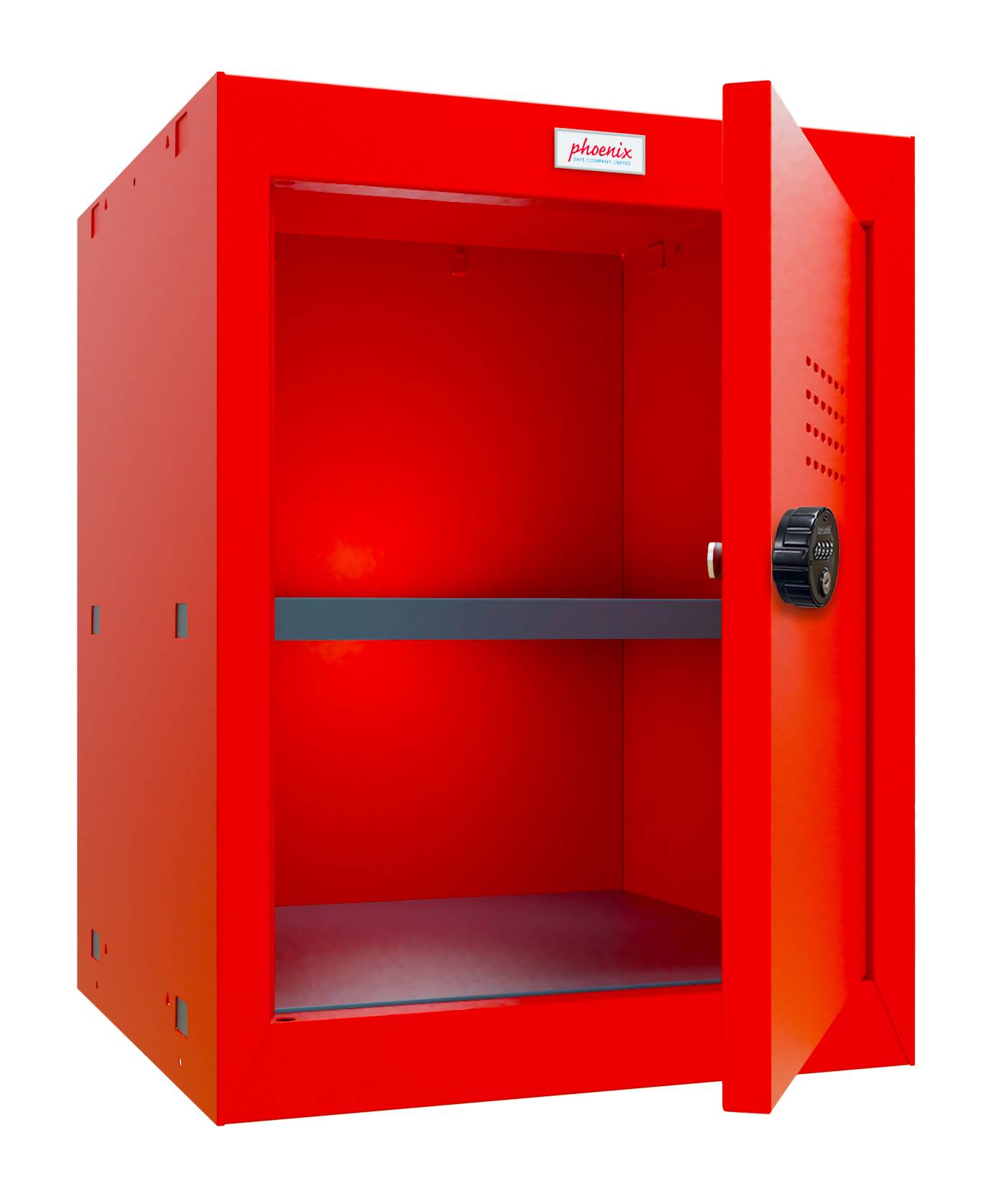 Phoenix CL0544RRC Würfel-Schließfach Cube Locker 66L Rot - Kombinationsschloss - Für Hause, Büro, Fitness, Schüle
