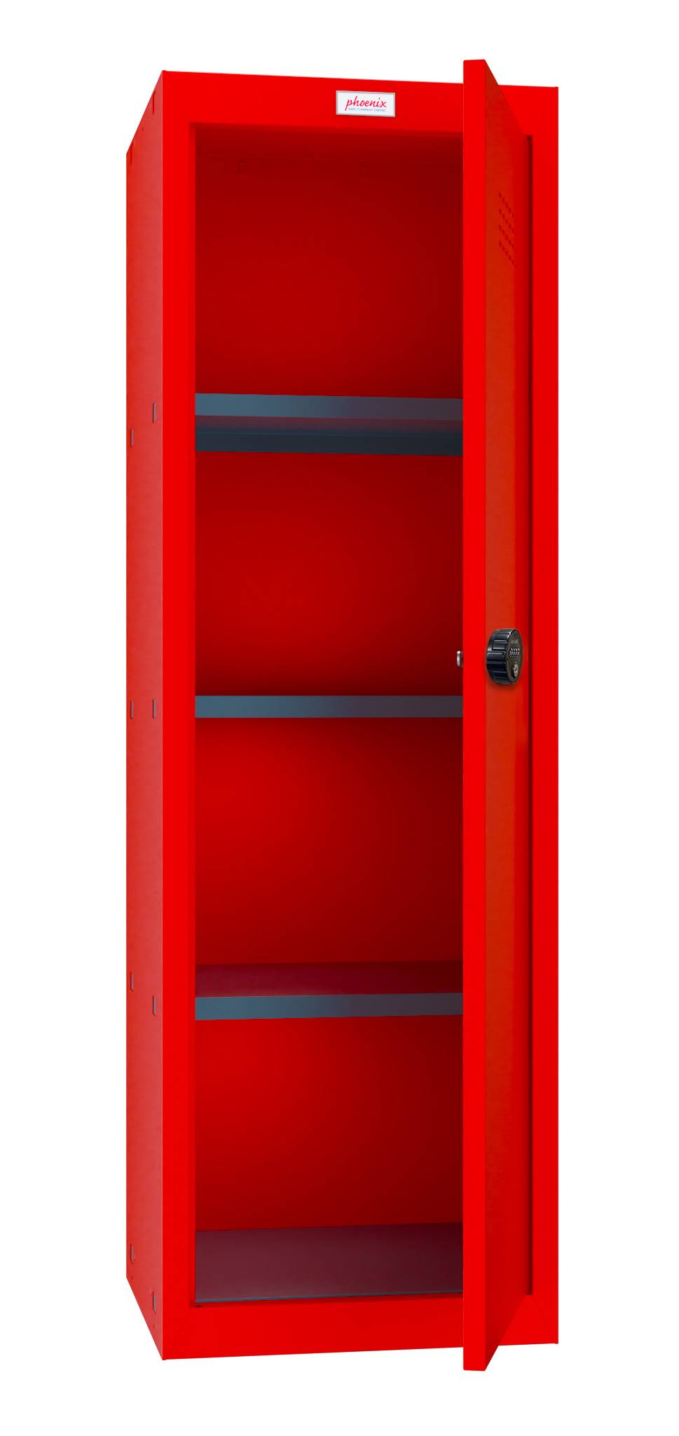 Phoenix CL1244RRC Würfel-Schließfach Cube Locker 173L Rot - Kombinationsschloss - Für Hause, Büro, Fitness, Schüle