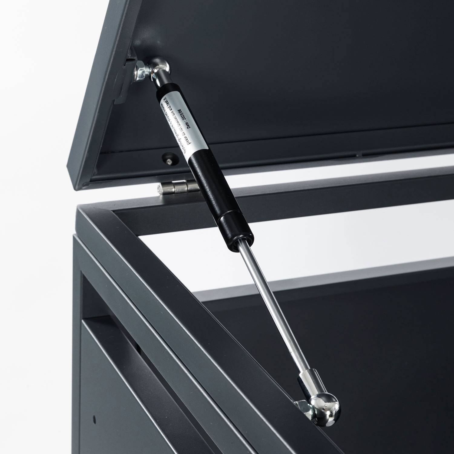 Phoenix GB1168AAK Aufbewahrungsbox mit einzelnen Rollen - Galvanisierter Stahl - Witterungsbeständig - Abdeckung für Außenbox - Anthrazit