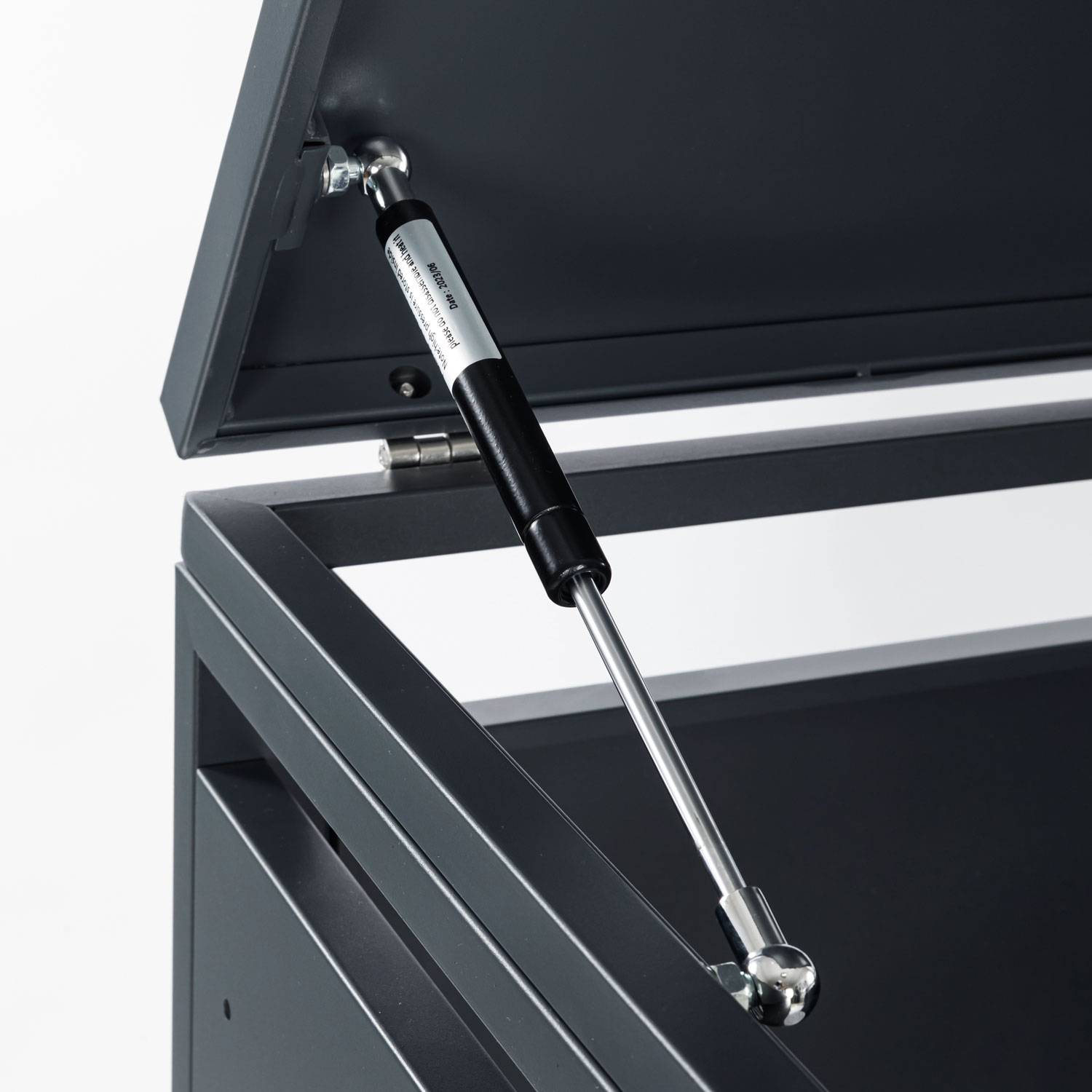 Phoenix GB1168ASK Aufbewahrungsboxmit einzelnen Rollen - Galvanisierter Stahl - Witterungsbeständig - Abdeckung für Außenbox - Silber