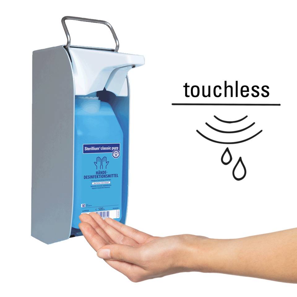 BODE Eurospender 1 plus Touchless, für 350 und 500ml Flaschen, grau