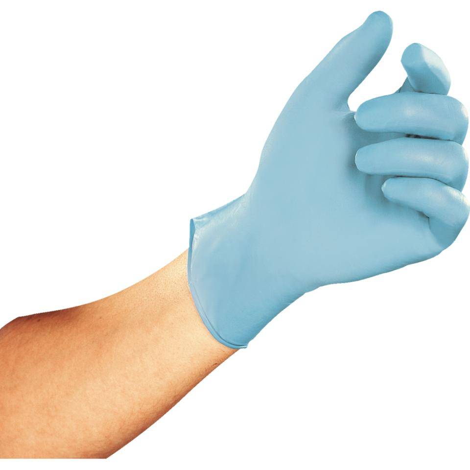 Work Handschuh SensaTril® Industry Pro, Kat.III, hellblau, Nitril, Größe 7, 100/VE