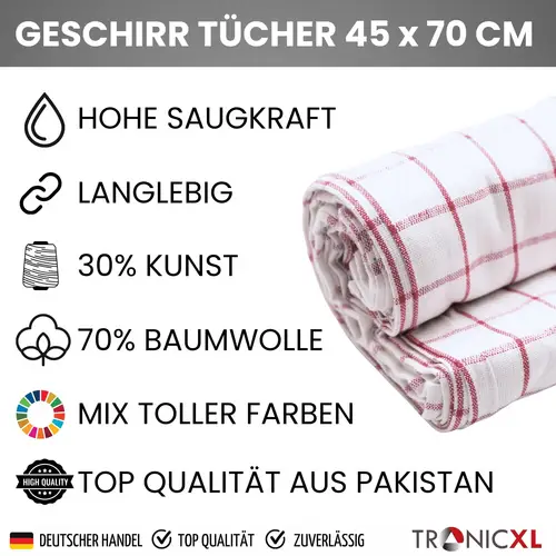 20x Geschirrtücher Baumwolle Spültuch Küchentücher Küchentuch Abtrocken Tuch Tücher bunt 20x Geschirrtücher Baumwolle Spültuch Küchentücher Küchentuch Abtrocken Tuch Tücher bunt