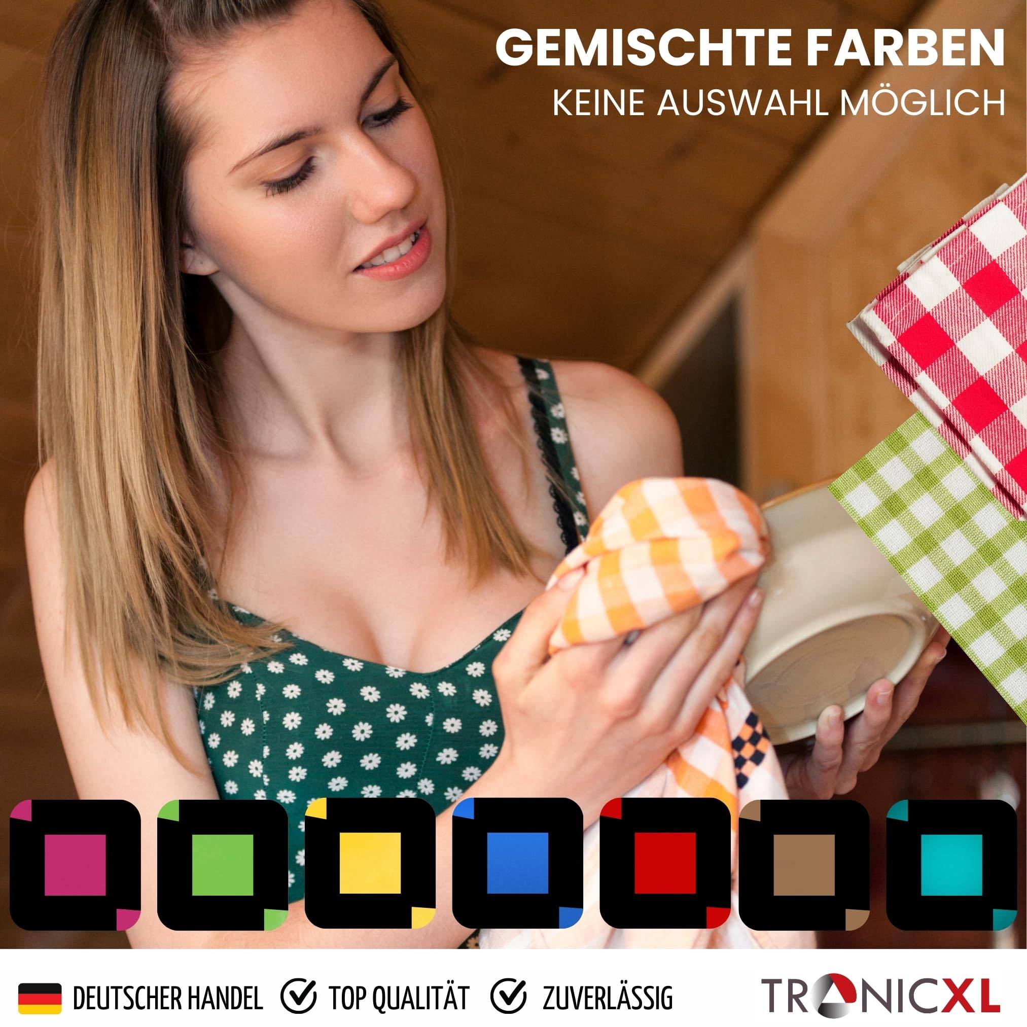 5x Geschirrtücher Baumwolle Spültuch Küchentücher Küchentuch Abtrocken Tuch Tücher bunt