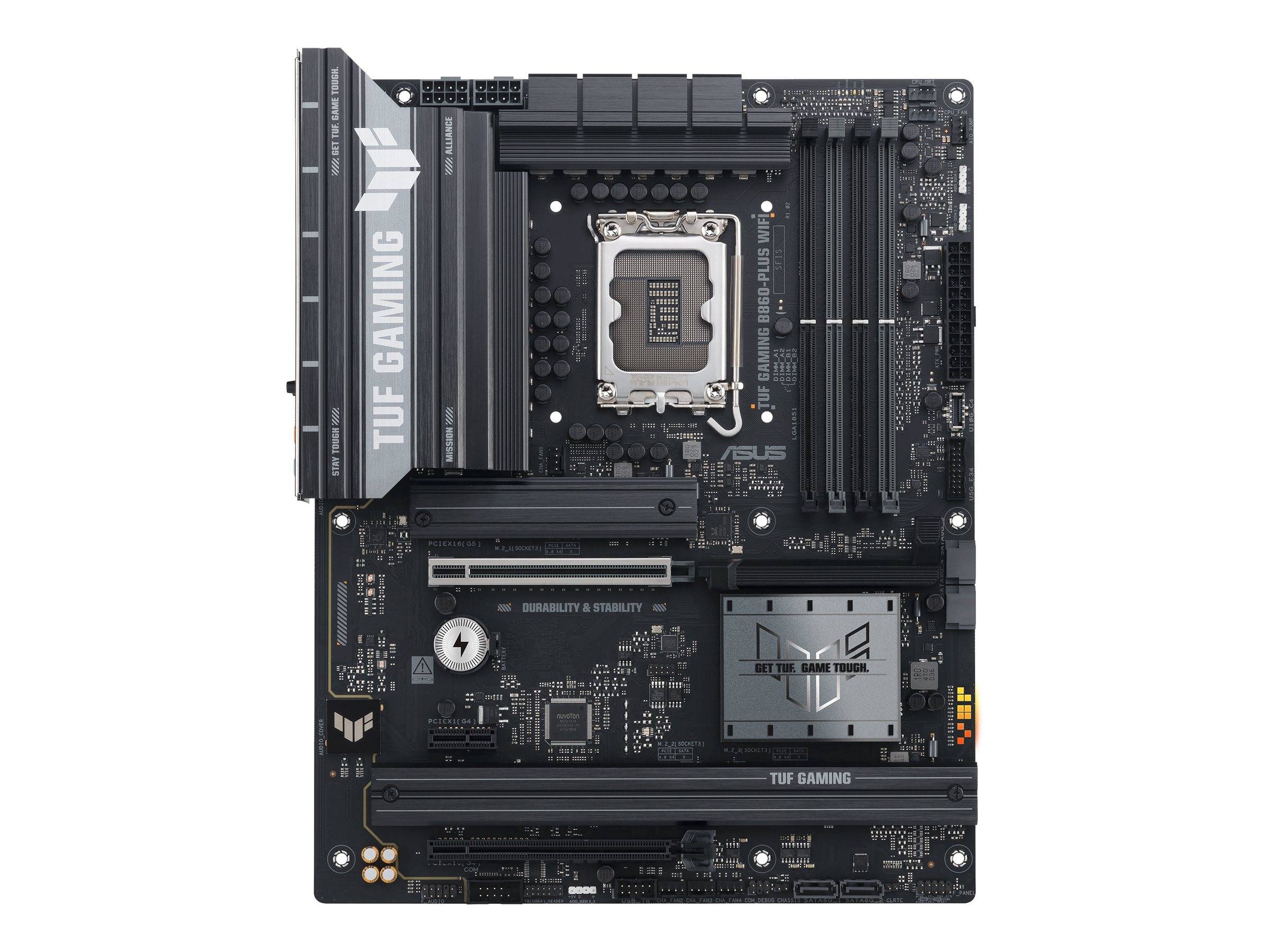ASUS TUF GAMING B860-PLUS WIFI - Motherboard - ATX - LGA1851-Sockel - B860 Chipsatz - USB-C 3.2 Gen 2x2, USB 3.2 Gen 2,